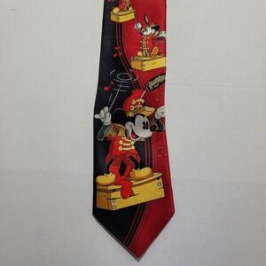 Vintage Disney Mickey Mouse Conductor Men's Tie 100% Polyester
